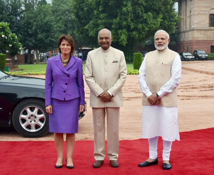 "I hope this visit will boost Indo-Swiss ties. Pending negotiations on trade and partnership will be done. We will try to have a new investment protection agreement," she said after the ceremonial. "Switzerland is one of the most innovative countries in the world...that will bring jobs to India," she added. Doris Leuthard,Swiss President Doris Leuthard,Swiss President Doris Leuthard in India,Doris Leuthard in India,Narendra Modi,Ram Nath Kovind,President Ram Nath Kovind