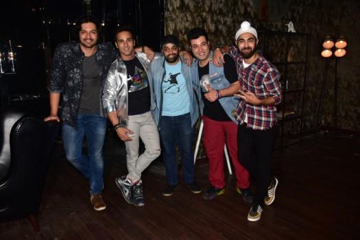 Team Fukrey Returns have started shooting for a promotional song for the December release film amidst torrential rains in the city on Tuesday. The team of 2013's sleeper hit Fukrey has reunited to treat the audience with a sequel titled 'Fukrey returns'.