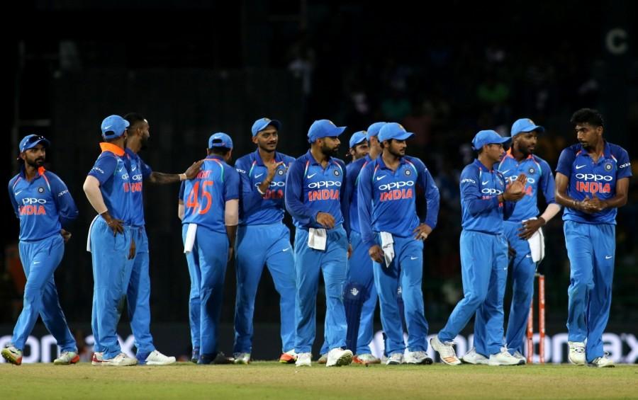 Disciplined bowling from Jasprit Bumrah, Pandya and Kuldeep Yadav helped India defeat Sri Lanka by 168 runs at R. Premadasa Stadium here on Friday to go 4-0 up in their five-match One-Day International (ODI) cricket series. Bumrah, Pandya and Yadav picked up two wickets each. The hosts lost wickets at regular intervals to be bundled out for 207 runs in 42.4 overs in reply to the visitors' 375 runs. Medium-pacer Shardul Thakur had a promising ODI debut for India picking up the wicket of Sri Lankan top order batsman Niroshan Dickwella. Chasing a mammoth target of 376 runs, the hosts were off to a horrible start and were reduced to 68/4 in 16 overs. Angelo Mathews (70) played a vital knock along with Milinda Siriwardana (39) to put up a 73-run stand before the latter was removed by Pandya. India defeat Sri Lanka,India defeat Sri Lanka by 168 runs,4th ODI,Jasprit Bumrah,Pandya,Kuldeep Yadav,Mahendra Singh Dhoni,Manish Pandey