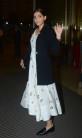 Sonam Kapoor Khan flew in to the capital for the shooting of the first schedule of "Veere Di Wedding".