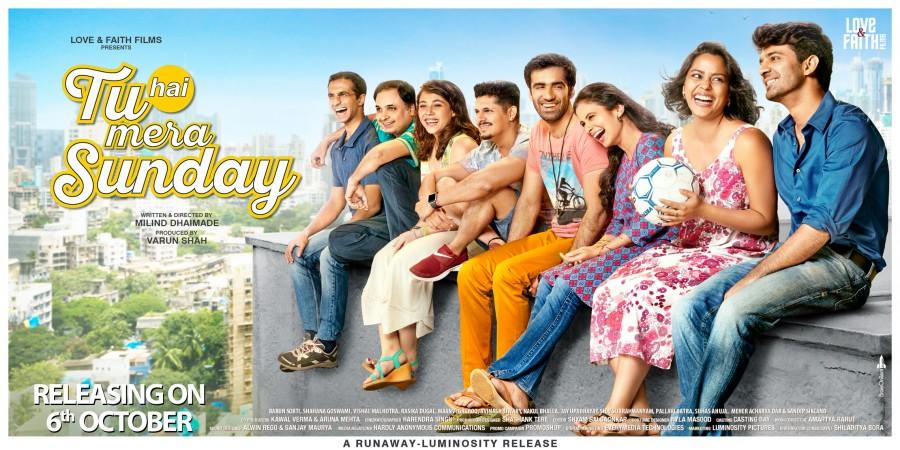 Tu Hain Mera Sunday has already won many hearts across the world through its travel at film festivals and has been a crowd pleaser all across. Barun Sobti,Shahana Goswami,Vishal Malhotra,Manvi Gagroo,Rasika Dugal,Vishal Malhotra,Avinash Tiwary,Jay Upadhyay,Shivkumar Subramaniam,Tu Hai Mera Sunday first look,Tu Hai Mera Sunday poster,Tu Hai Mera Sunday movie poster