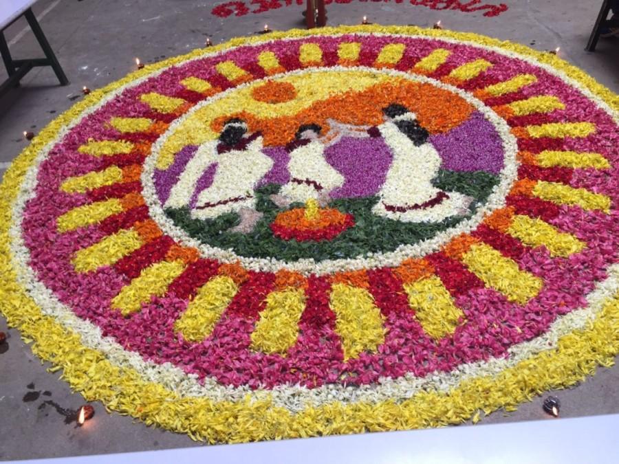 The 10-day festival marks the home-coming of benevolent king Mahabali (Maveli), who was sent to the netherworld (Pathalam) by Lord Vishnu by taking the avatar of Vamana. Onam 2017,Onam pookalam designs,easy pookalam designs,easy pookalam patterns,onam flower carpet,onam flower carpet designs,onam flower carpet patterns,Onapookalam,flowers used for pookalam