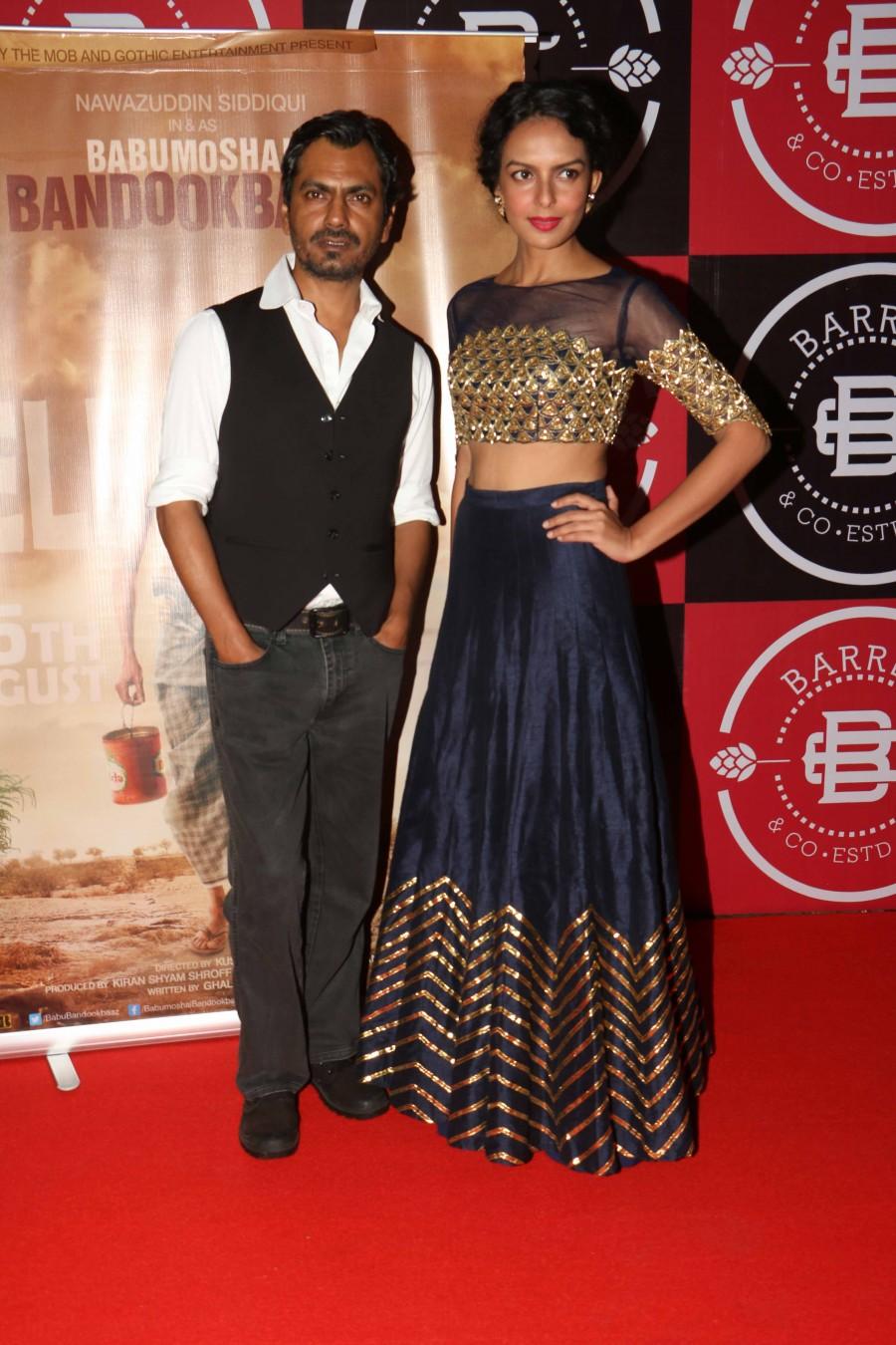 Nawazuddin Siddiqui and Bidita Bag at Babumoshai Bandookbaaz success party. Nawazuddin Siddiqui,Bidita Bag,Babumoshai Bandookbaaz,Babumoshai Bandookbaaz success party,Babumoshai Bandookbaaz success party pics,Babumoshai Bandookbaaz success party images,Babumoshai Bandookbaaz success party stills,Babumoshai Bandookbaaz success par