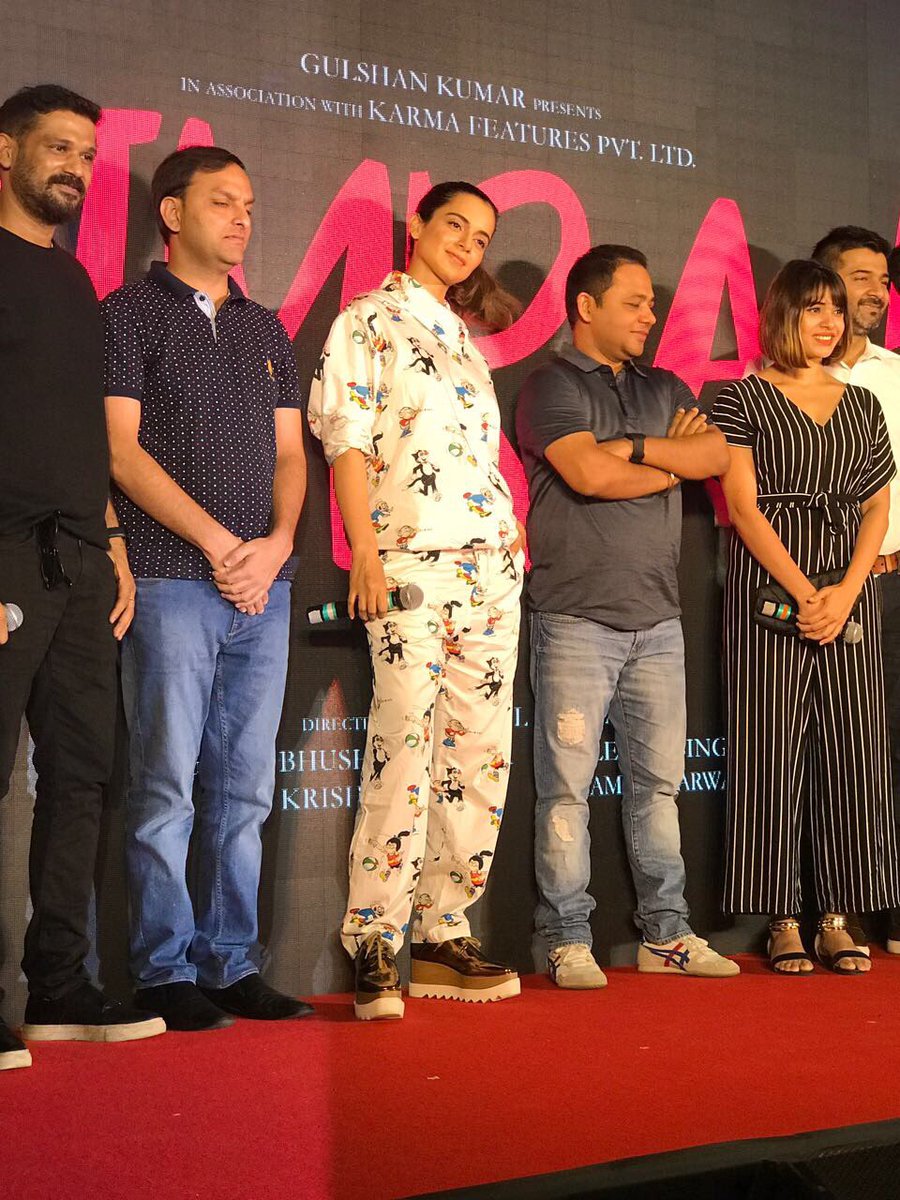 Kangana Ranaut, Shalmali Kholgade and others at the Single Rehne De Song launch from Simran. Kangana Ranaut,Shalmali Kholgade,Single Rehne De,Single Rehne De song,Simran,Simran movie song,Simran song