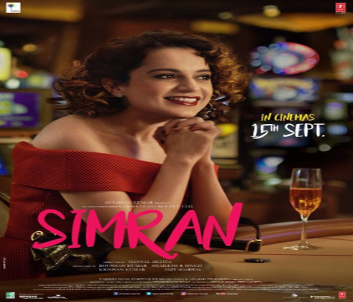 Starring Kangana Ranaut in the lead role, while Mark Justice, Soham Shah, Hiten kumar, Esha Tewari Pande, Manu Narayan, Aneesha Joshi, Rupinder Nagra and Usha Jerajani appears in the supporting tole. Kangana Ranaut,Kangana Ranaut as Simran,Simran movie poster,Simran poster,Simran,Bollywood movie Simran,Simran new poster