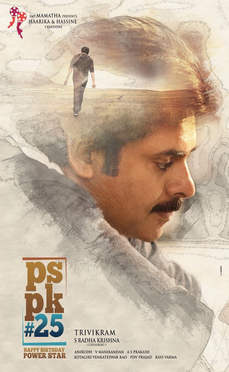 PSPK25: An intense concept poster of Powerstar Pawan Kalyan. Pawan Kalyan and Keerthy Suresh,Pawan Kalyan,Keerthy Suresh,PSPK25,PSPK25 sets,PSPK25 on the sets,PSPK 25,PSPK