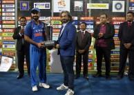 Virat Kohli led the way with a century as India defeated Sri Lanka by six wickets in the fifth and final One-Day International (ODI) at the R.Premadasa Stadium here on Sunday evening. Chasing a target of 239 runs, India crossed the line with 21 balls to spare. Kohli remained unbeaten on 110 runs off 116 balls, smashing nine boundaries along the way. He was involved in a 108-run partnership with Kedar Jadhav, who scored 63 runs off 73 balls before being caught behind off Wanidu Hasaranga's bowling a couple of balls before the end. This was the 30th century of Kohli's ODI career.