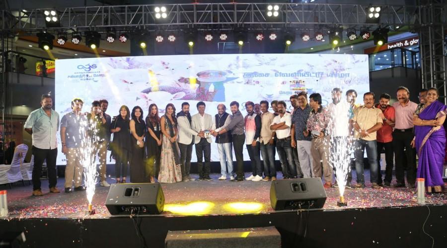 Produced by AGS Entertainment, the film also stars Amala Paul and Prasanna as the antagonist. Vijay Sethupathi,Bobby Simha,Prasanna,Amala Paul,Thiruttu Payale 2,Thiruttu Payale 2 audio,Thiruttu Payale 2 audio launch,Thiruttu Payale 2 audio launch pics,Thiruttu Payale 2 audio launch images,Thiruttu Payale 2 audio launch stills