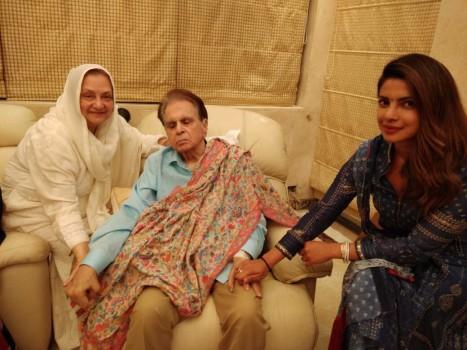 Actress Priyanka Chopra, who keeps juggling between her life in India and the US, took some time out from her busy schedule to spend with ailing veteran actor Dilip Kumar and his wife Saira Banu. She says it was 