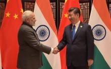 Indian PM Narendra Modi and Chinese President Xi Jinping on Tuesday discussed their border row, a week after the resolution of the two-month-long military stand-off at Doklam.