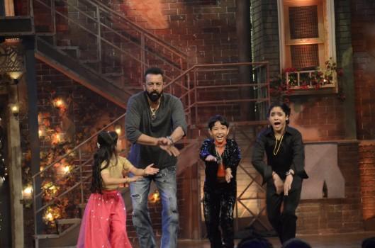 Sanjay Dutt during the promotion of their upcoming film 