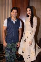 Farhan Akhtar and Diana Penty,Farhan Akhtar,Diana Penty,Lucknow Central,Lucknow Central promotion,Lucknow Central movie promotion