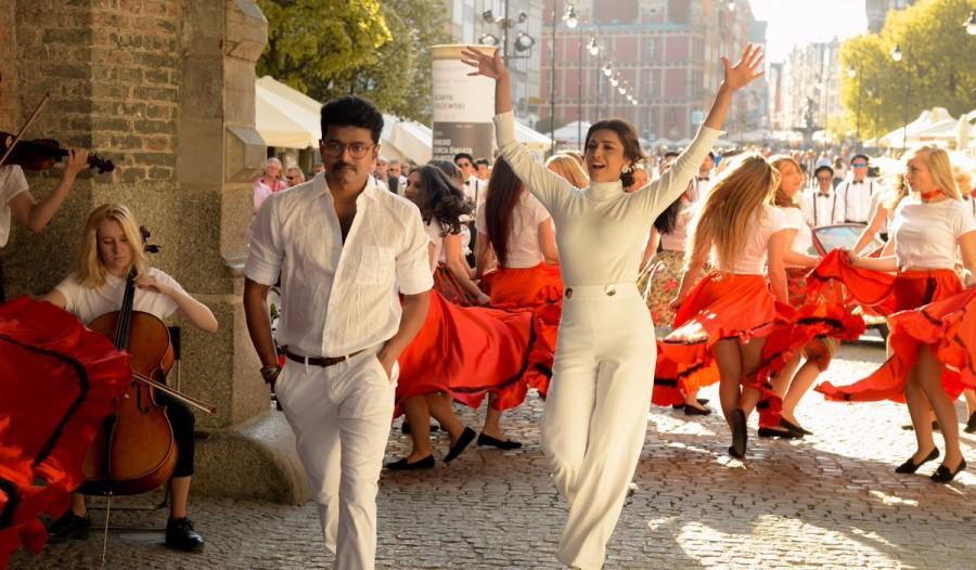 The film marks Atlee's reunion with Vijay after last year's Tamil blockbuster "Theri". Mersal,Vijay and Kajal Aggarwal,Vijay,Kajal Aggarwal,Maacho song,Maacho video song,Mersal songs