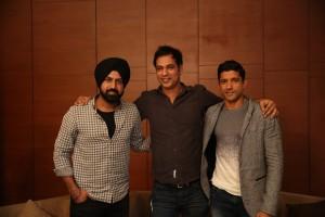 Gippy Grewal and Farhan Akhtar,Gippy Grewal,Farhan Akhtar,Lucknow Central,Lucknow Central with a musical night,Lucknow Central promotion,Lucknow Central movie promotion