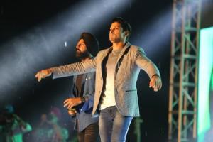 Gippy Grewal and Farhan Akhtar,Gippy Grewal,Farhan Akhtar,Lucknow Central,Lucknow Central with a musical night,Lucknow Central promotion,Lucknow Central movie promotion