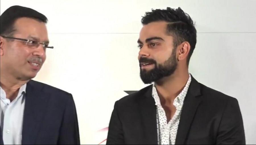 Scholarships will also be awarded to individuals who have undertaken exceptional initiatives to promote sports at the grassroot level. Virat Kohli and Sanjiv Goenka,Virat Kohli,Sanjiv Goenka,The RP-SG Indian Sports Honours,RP-Sanjiv Goenka,skipper Virat Kohli