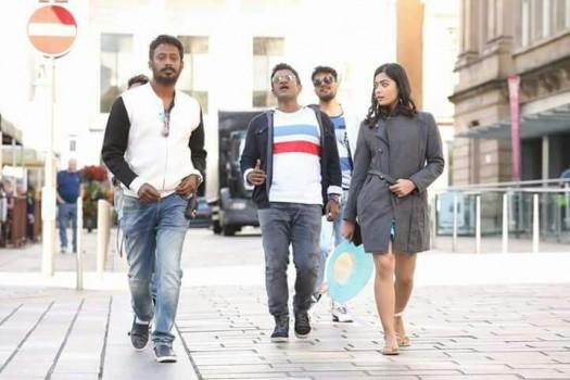 Puneeth Rajkumar, Rashmika Mandanna's Anjani Putra working pics.
