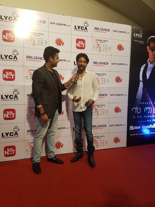 SJ Suryah at Spyder audio launch. AR Murugadoss,SJ Suryah,Kalaipuli S Thanu,Spyder audio launch,Spyder audio,Spyder audio launch pics,Spyder audio launch images,Spyder audio launch stills,Spyder audio launch pictures,Spyder audio launch photos