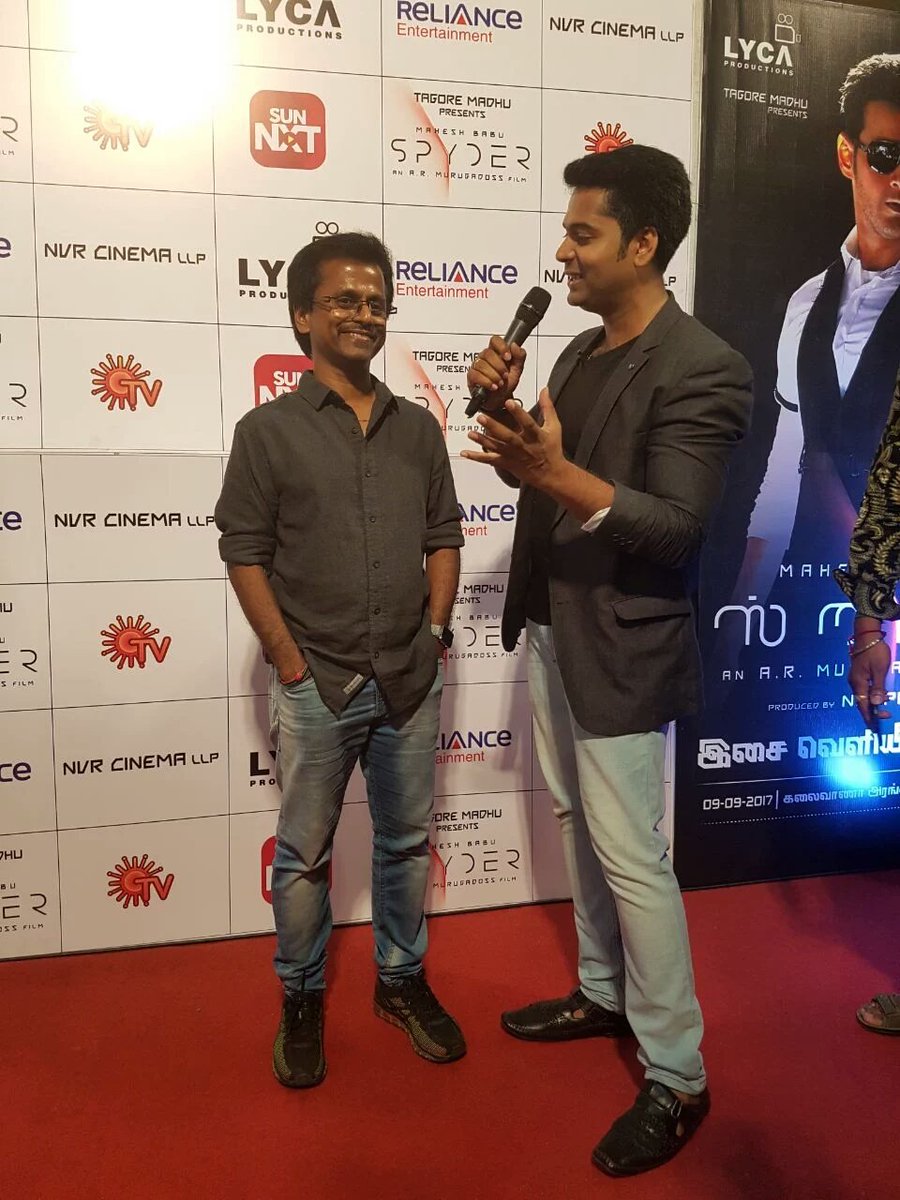 AR Murugadoss at Spyder audio launch. AR Murugadoss,SJ Suryah,Kalaipuli S Thanu,Spyder audio launch,Spyder audio,Spyder audio launch pics,Spyder audio launch images,Spyder audio launch stills,Spyder audio launch pictures,Spyder audio launch photos
