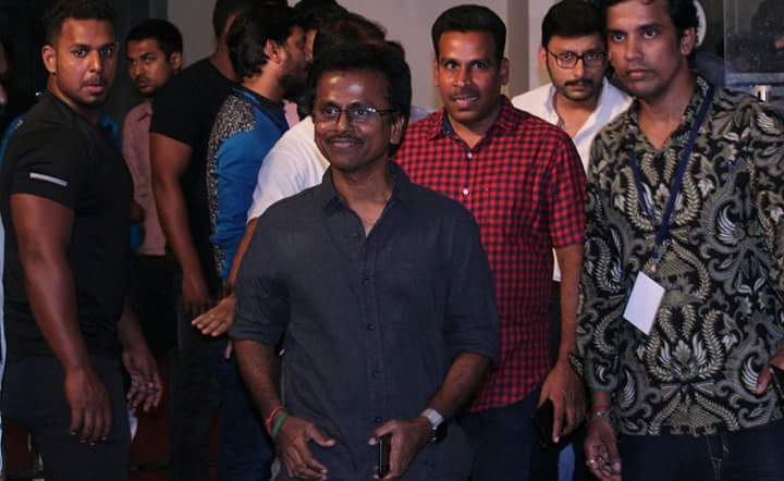 AR Murugadoss spotted at Spyder audio launch. AR Murugadoss,SJ Suryah,Kalaipuli S Thanu,Spyder audio launch,Spyder audio,Spyder audio launch pics,Spyder audio launch images,Spyder audio launch stills,Spyder audio launch pictures,Spyder audio launch photos