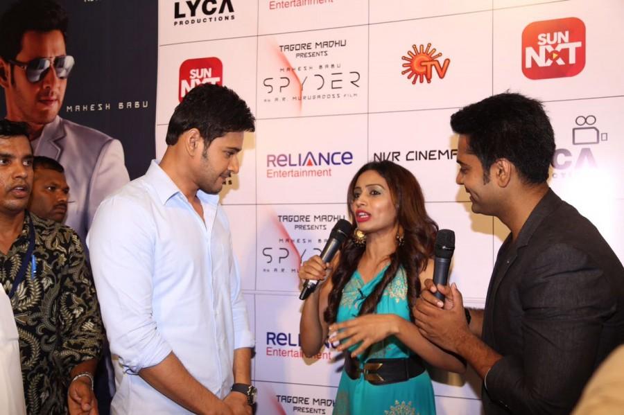 Actor Mahesh Babu at Spyder audio launch. Mahesh Babu,actor Mahesh Babu,Mahesh Babu at Spyder audio launch,Spyder audio launch,Spyder audio,Spyder audio launch pics,Spyder audio launch images,Spyder audio launch stills,Spyder audio launch pictures