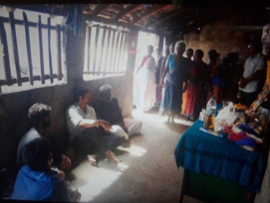 Despite scoring 1,176 in her class XII State Board examinations, she was unable to join the MBBS course due to low scores in NEET. In a series of pictures released on social media, Vijay is seen seated in Anitha's hut with her father and family members. Ilayathalapathy Vijay,Ilayathalapathy,Vijay,Vijay visited Anitha's home,Vijay at Anitha's home,Mersal actor vijay,Mersal hero vijay
