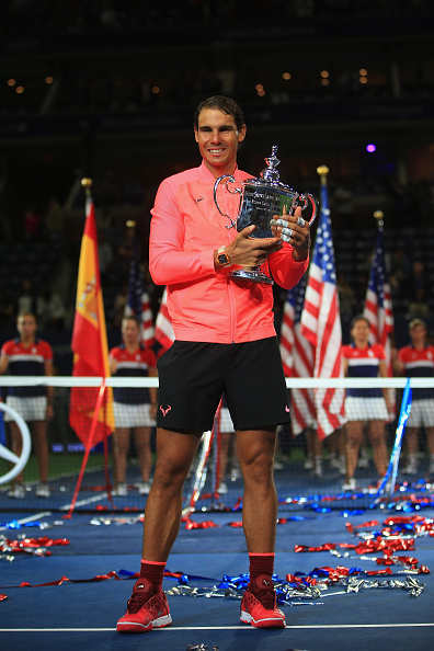 Anderson, 31, gave all thumbs up to Nadal, saying "I know we're the same age but I feel like I've been watching you my whole life". Rafael Nadal,Rafael Nadal beats Kevin Anderson,US Open title,US Open title 2017,Rafael Nadal wins US Open title,Kevin Anderson,Rafael Nadal vs Kevin Anderson