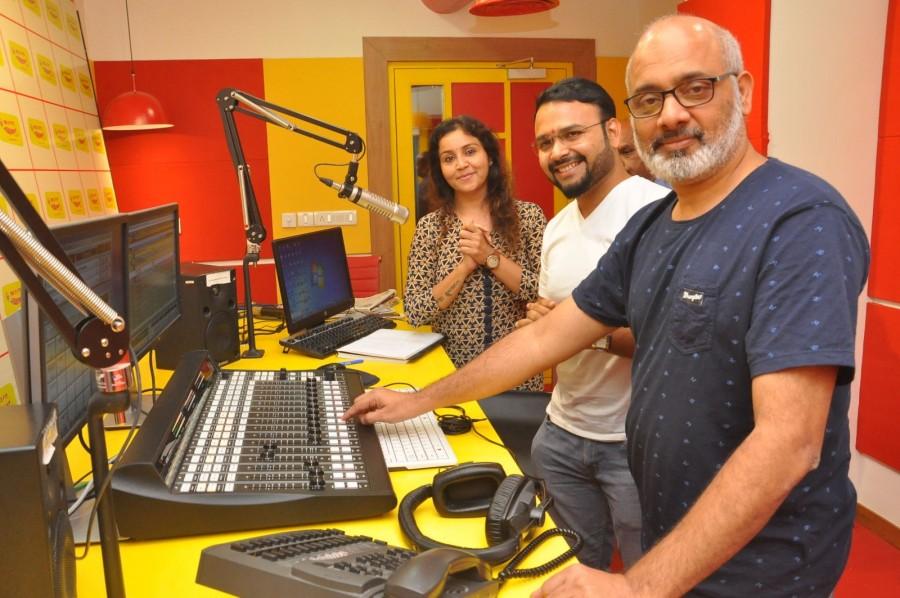 Pictures of OXYGEN movie song launch at Radio Mirchi 98.3 FM in Hyderabad. Oxygen song,Oxygen movie song,Telugu movie Oxygen,Radio Mirchi 98.3 FM,Radio Mirchi