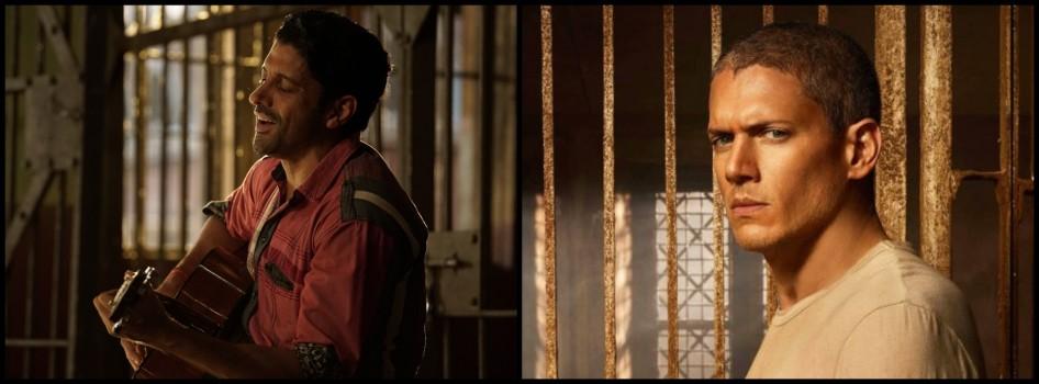 1. Based in Prison: The premise of Lucknow Central revolves around a prison known as 'Lucknow Central'. The story further traces the journey of Kishen Mohan Girhotra played by Farhan Akhtar and the inmates played by Gippy Grewal, Deepak Dobriyal, Rajesh Sharma and Inaamulhaq. Prison Break, as the name suggests is also an American TV Series based inside a prison. The series traces the journey of two brothers Michael Scofield and Lincoln Burrows, as they hatch a plan to set out of prisons.