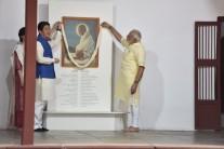 Keeping a date with history, Prime Minister Narendra Modi and his Japanese counterpart Shinzo Abe on Wednesday visited the Sabarmati Ashram soon after the latter's arrival here on a two-day visit. The two leaders and Japan's First Lady Akie Abe paid floral tributes to a portrait and a bust of Mahatma Gandhi. Modi took the visiting dignitaries on a tour of the Ashram as the trio posed for pictures, including one in front of a charkha. After his return to India from South Africa, Mahatma Gandhi set up his first ashram at Kochrab in Ahmedabad in May 1915 but then shifted it to the banks of the Sabarmati river in June 1917.