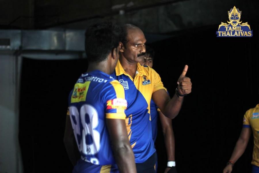 Nitin Tomar got the UP Yoddha to a flying start as he scored with a two-point raid in the first minute. Tomar scored two more points as UP Yoddha asserted their dominance to lead 6-0 after three minutes. Thalaivas were reeling under the Yoddha onslaught and suffered an all out to trail 1-9 in the fourth minute. Thakur and Prapanjan scored raid points in the next two minutes as Thalaivas trailed 3-9. Prapanjan came up with a super raid in the 12th minute as Thalaivas reduced the gap to five points. Nitin Tomar scored two more raid points in the 19th minute as UP Yoddha went into the break leading 18-12. Pro Kabaddi 2017,Pro Kabaddi,Tamil Thalaivas pip UP Yoddha,Tamil Thalaivas,UP Yoddha,PKL,PKL 2017