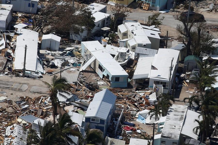 A destroyed trailer park in Marathon. Hurricane Irma,Florida Keys,Florida Keys by Hurricane Irma