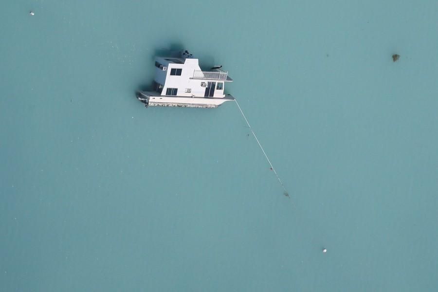 A sunken boat in Marathon. Hurricane Irma,Florida Keys,Florida Keys by Hurricane Irma