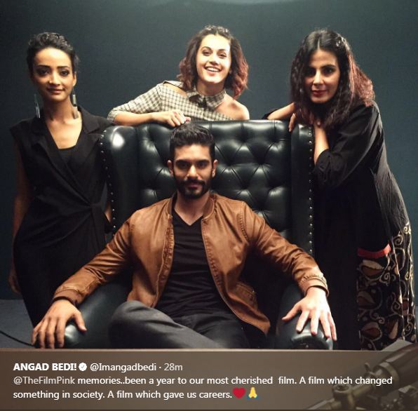 Even after a year of having its ripple effects on not just the box office, but also critically, Pink continues to make waves. in the minds of the people. Angad Bedi,Amitabh Bachchan,Taapsee Pannu,Kirti Kulhari,PINK