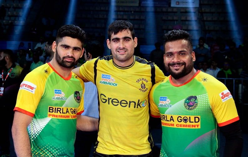 Patna lead 29-20 with 10 minutes left on the clock and looked on course to a comfortable win before Narwal attained his ninth super 10 of the season helping his side inflict an all out to lead 33-20 in the 31st minute. Rahul scored a raid point in the 35th minute as Telugu Titans trailed 25-36 but Narwal foiled all hopes of Titans' comeback with a two-point raid in the next minute. Pro Kabaddi 2017Pro Kabaddi,Patna Pirates hammer Telugu Titans,Patna Pirates beats Telugu Titans,Patna Pirates,Telugu Titans