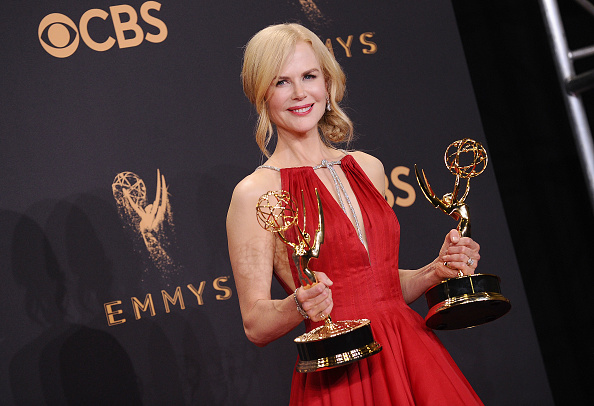 Looking resplendent and radiant in a red gown, Kidman thanked her husband Keith Urban and her daughters for supporting her career, and said she hoped the Emmy win can be a lesson for others in a way. "Sometimes, when you're acting you get a chance to bring a bigger message... We shone a light on domestic abuse," she said. "It is a complicated, insidious disease. It exists far more than we allow ourselves to know. It is filled with shame and secrecy. And by you acknowledging me with this award, it shines a light on it even more," she said in gratitude to the Television Academy. Nicole Kidman,Oscar winner Nicole Kidman,Nicole Kidman wins her first Emmy Award,Nicole Kidman wins Emmy Award,Emmy Award,Emmy Award 2017,Big Little Lies,Big little lies Nicole Kidman