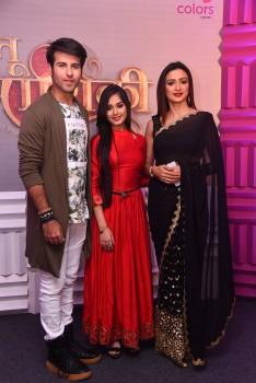 Ritvik Arora, Jannat Zubair and Gauri Pradhan at the launch of Tu Aashiquii on Colors.