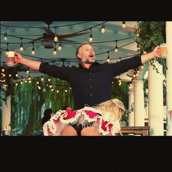 Singer Jessica Simpson celebrated her husband Eric Johnsons 38th birthday by posting a buttock-baring photo on her Instagram account. On Sunday night, Simpson, 37, shared a picture of herself with her husband. In the photo, Simpson's husband can be seen double-fisting two pints of foamy beer as she is bent over in front of him, flashing her undergarments to the camera, reports people.com. 