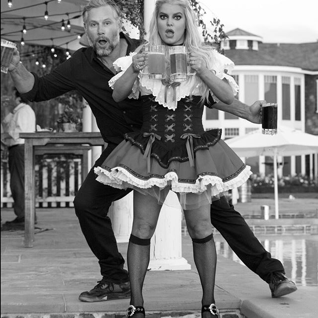 This is not the first time Simpson celebrated a birthday by posting such a picture of herself. For her big day this year, Simpson shared an Instagram of herself lounging in a pool with the caption, "kiss my buttock 36." Simpson and Johnson got married in 2014 after dating for nearly four years. Jessica Simpson,Jessica Simpson buttock-baring photo,Singer Jessica Simpson,jessica simpson eric johnson,Jessica Simpson hot,jessica simpson bikini photo,jessica simpson topless,jessica simpson bikini,jessica simpson instagram