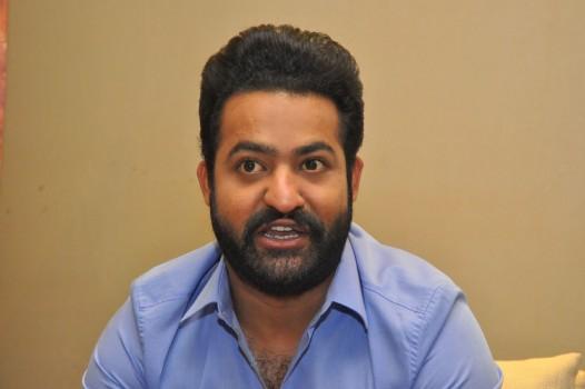 Junior NTR during a pressmeet of his upcoming film 
