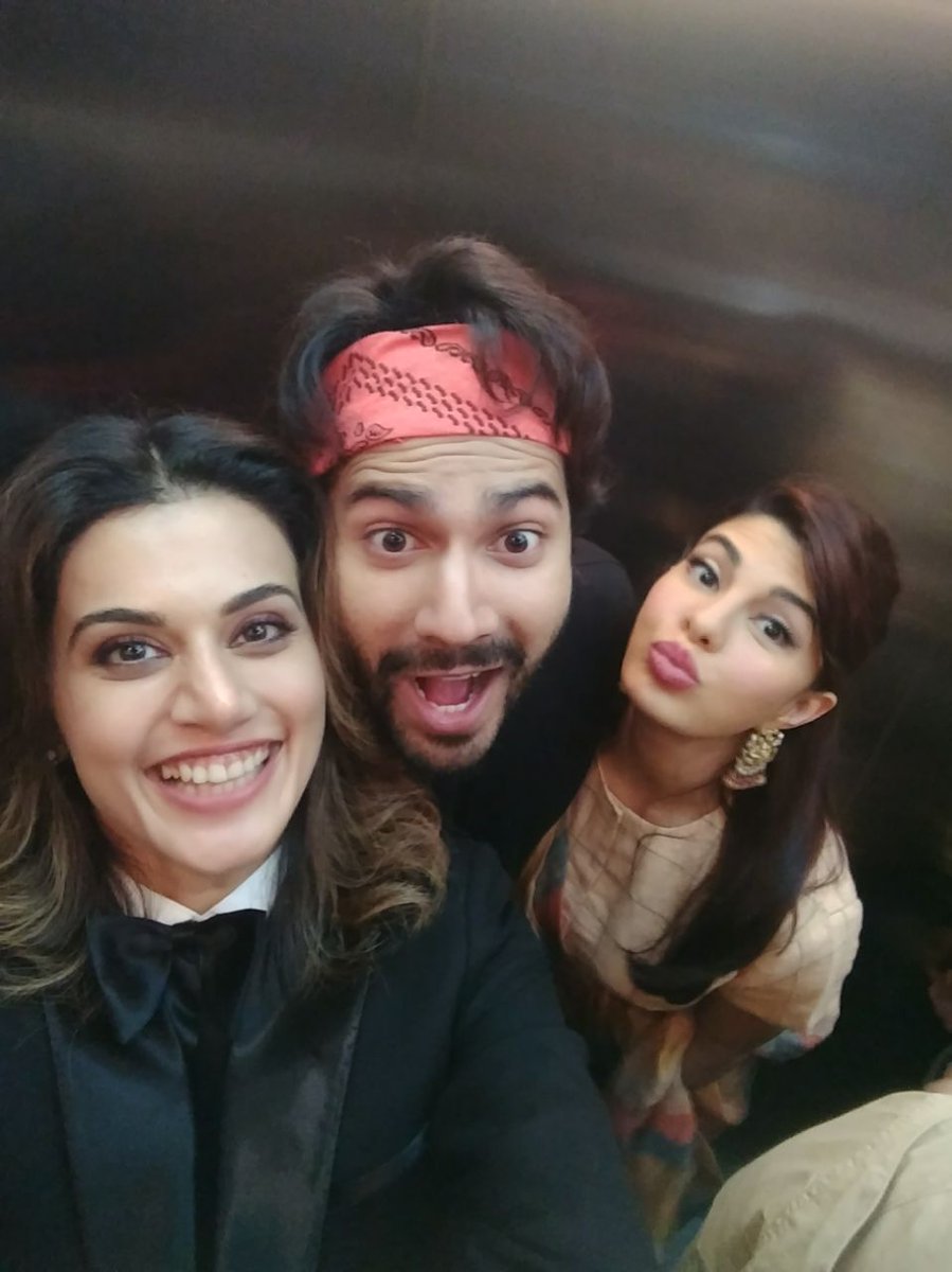 Produced by Sajid Nadiadwala, directed by David Dhawan, Judwaa 2 is presented by Fox Star Studios and Nadiadwala Grandson Entertainment. The film is slated to release this 29th September. Varun Dhawan,Jacqueline Fernandez,Taapsee Pannu,Judwaa 2,Judwaa 2 promotion,Judwaa 2 movie promotion