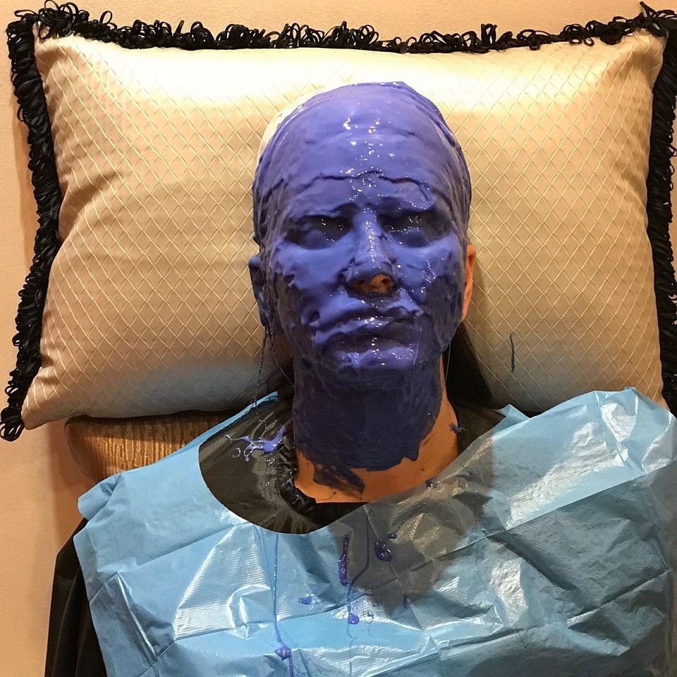 Fans of Indo-Canadian actress Sunny Leone must embrace themselves to see her in a never-seen-before avatar in a new project which will see her using prosthetics. Without divulging details about the project, Sunny posted on social media two images of herself -- and attracted a lot of attention from her fans. "Something like you have never seen before - prosthetics for my next amazing project," Sunny posted with one image in which she is lying down and her face wrapped in what looks like a purple coloured prosthetic. Her head rests on a pillow. Sunny Leone,actress Sunny Leone,Sunny Leone in prosthetics,Sunny Leone new look,Indo-Canadian actress Sunny Leone
