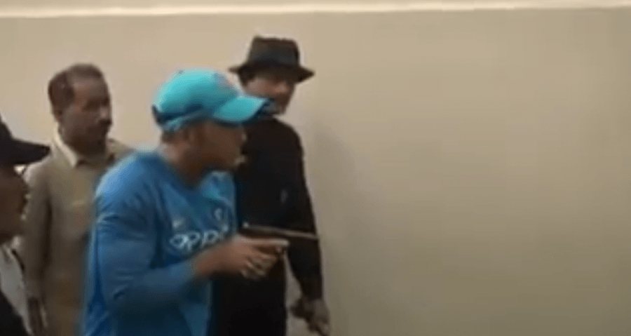 India lead the five-match series 1-0. MS Dhoni,Dhoni,Mahendra Singh Dhoni,Dhoni pays visit to Kolkata Police Training School,Kolkata Police Training School,Dhoni at Kolkata Police Training School,Dhoni at shooting session