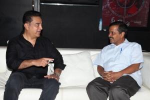 Arvind Kejriwal,CM Arvind Kejriwal,Arvind Kejriwal meets Kamal Hassan,Kamal Hassan meets Arvind Kejriwal