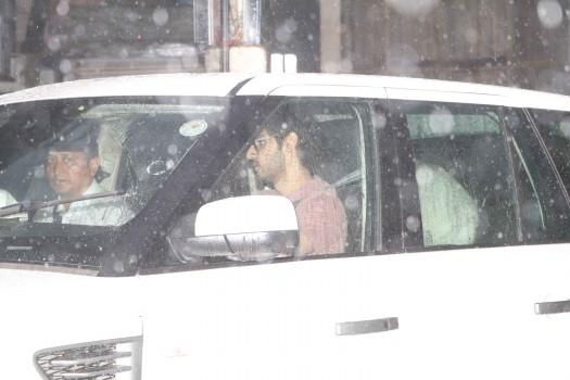 Suniel Shetty son Ahan spotted with his dog.