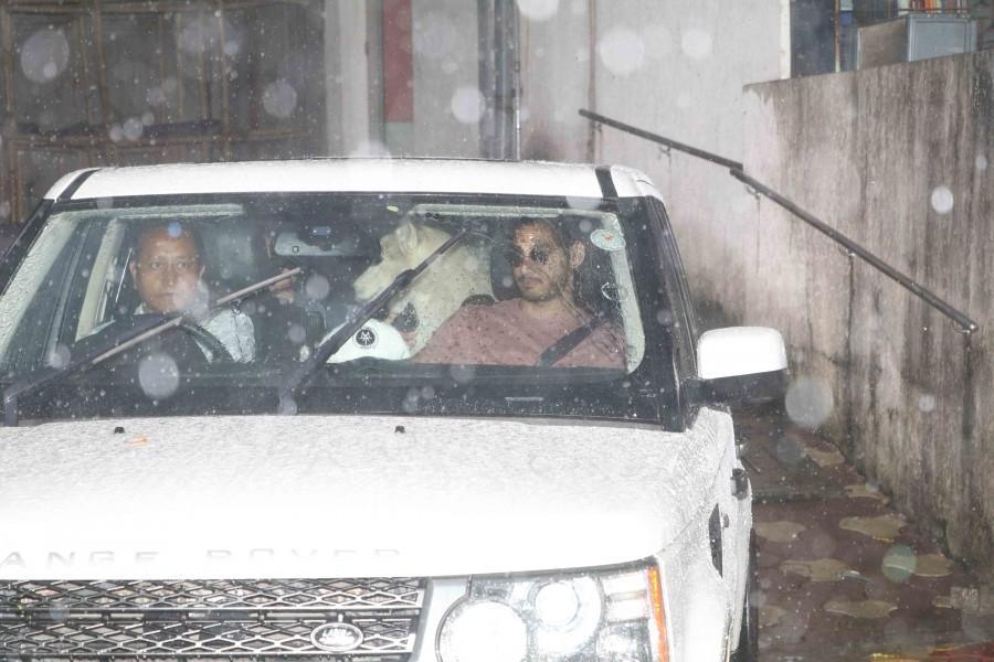 Ahan Shetty snapped with his dog. Suniel Shetty,Suniel Shetty son,Ahan Shetty,Ahan Shetty spotted with his dog