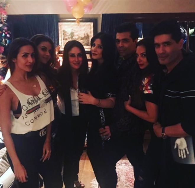 Bollywood actress Kareena Kapoor celebrates her 37th Birthday with Saif Ali Khan, Karan Johar, Malaika Arora Khan, Karisma Kapoor, Amrita Arora. Saif Ali Khan,Karan Johar,Malaika Arora,Kareena Kapoor,Kareena Kapoor celebrates her 37th Birthday,Kareena Kapoor 37th Birthday,Kareena Kapoor Birthday celebration,Kareena Kapoor Birthday celebration pics,Kareena Kapoor Birthday celebration images,Kareena
