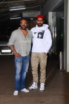 Bollywood actor Abhishek Bachchan spotted at Haseena special screening at Sunny Super Sound.