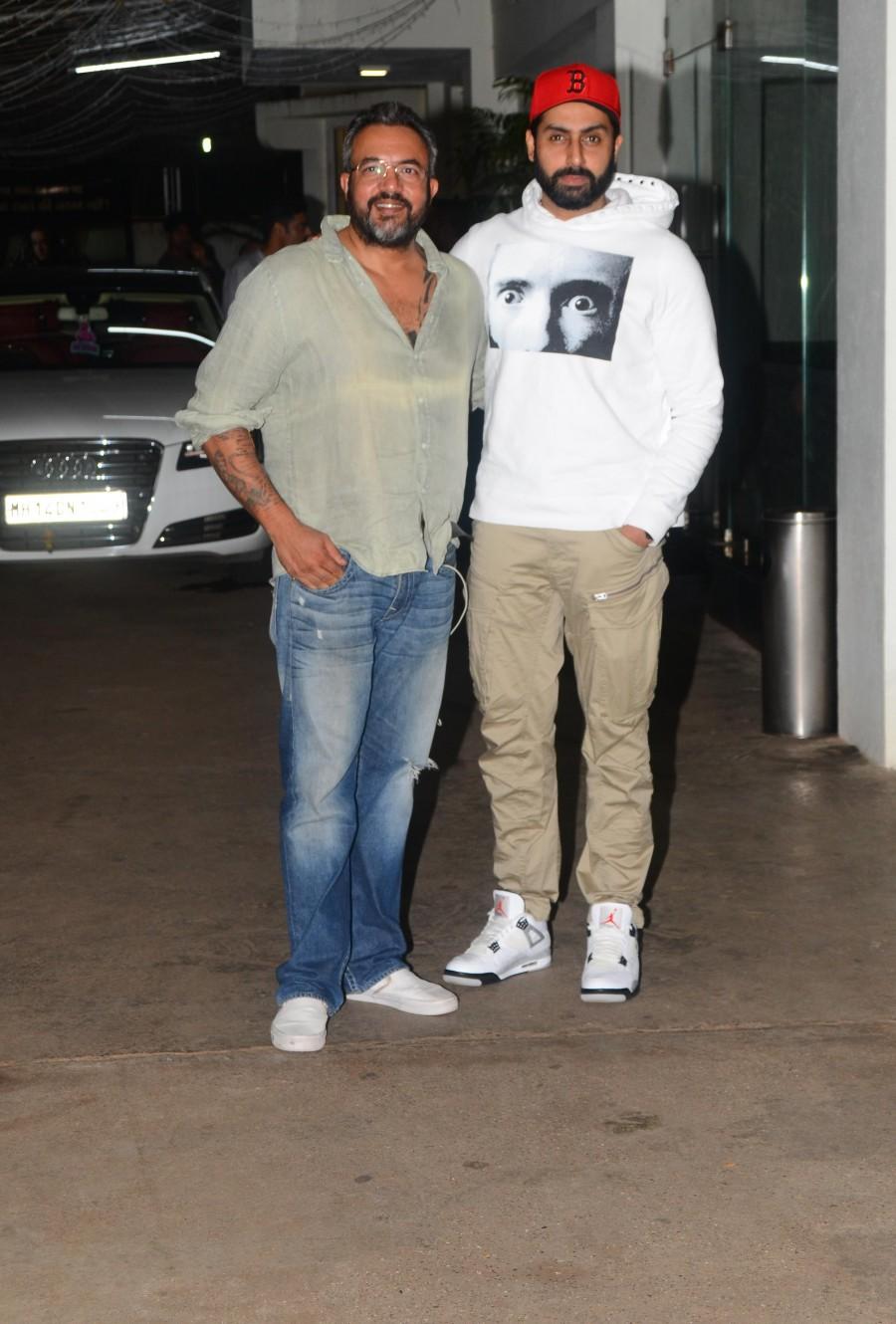 Bollywood actor Abhishek Bachchan snapped at Haseena special screening in Mumbai. Abhishek Bachchan,actor Abhishek Bachchan,Haseena special screening,Haseena,Abhishek Bachchan at Haseena special screening