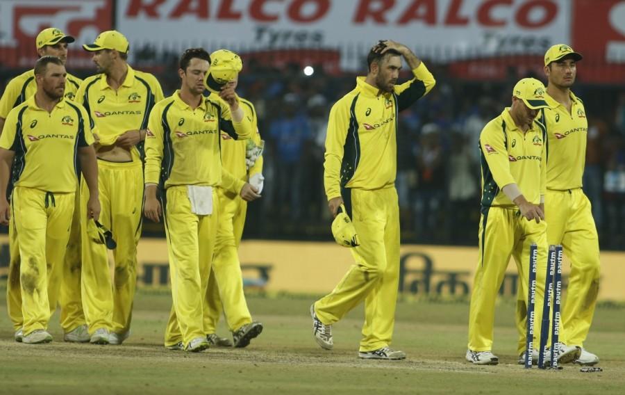 But at the personal score of 124 in as many deliveries, he offered a straight catch to Jadhav at deep midwicket off Kuldeep in the fifth delivery of the 38th over, with the scoreboard at 224/2. Four overs later, Smith danced down the track to hit Kuldeep to the hands of Jasprit Bumrah in the 42nd over -- much to the relief of the Indian camp. Then, India pulled things under control and picked wickets at regular intervals to peg back the visitors. Chahal dismissed Glenn Maxwell (5) after the right-handed batsman advanced outside the crease only to miss the wide ball before being stumped by Mahendra Singh Dhoni. Later, pacer Bumrah removed Travis Head (4) and Peter Handscomb (3) to ensure that Australia struggled in scoring quick runs. All-rounder Marcus Stoinis (27 not out) and Ashton Agar (9 not out) took Australia to 293/6. India beat Australia,India beat Australia by 5 wickets,India vs Australia,India vs Australia 2017